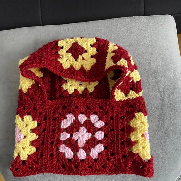 CROCHET GRANNY SQUARE BALACLAVA HAT NWT! - Picture 3 of 4